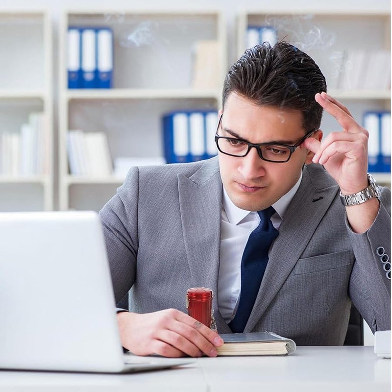 FRCOLOR علبة سجائر محمولة جيبية مع غطاء سلسلة مفاتيح مدمجة حمراء للسفر والسيارة والهواء الطلق - Image 4